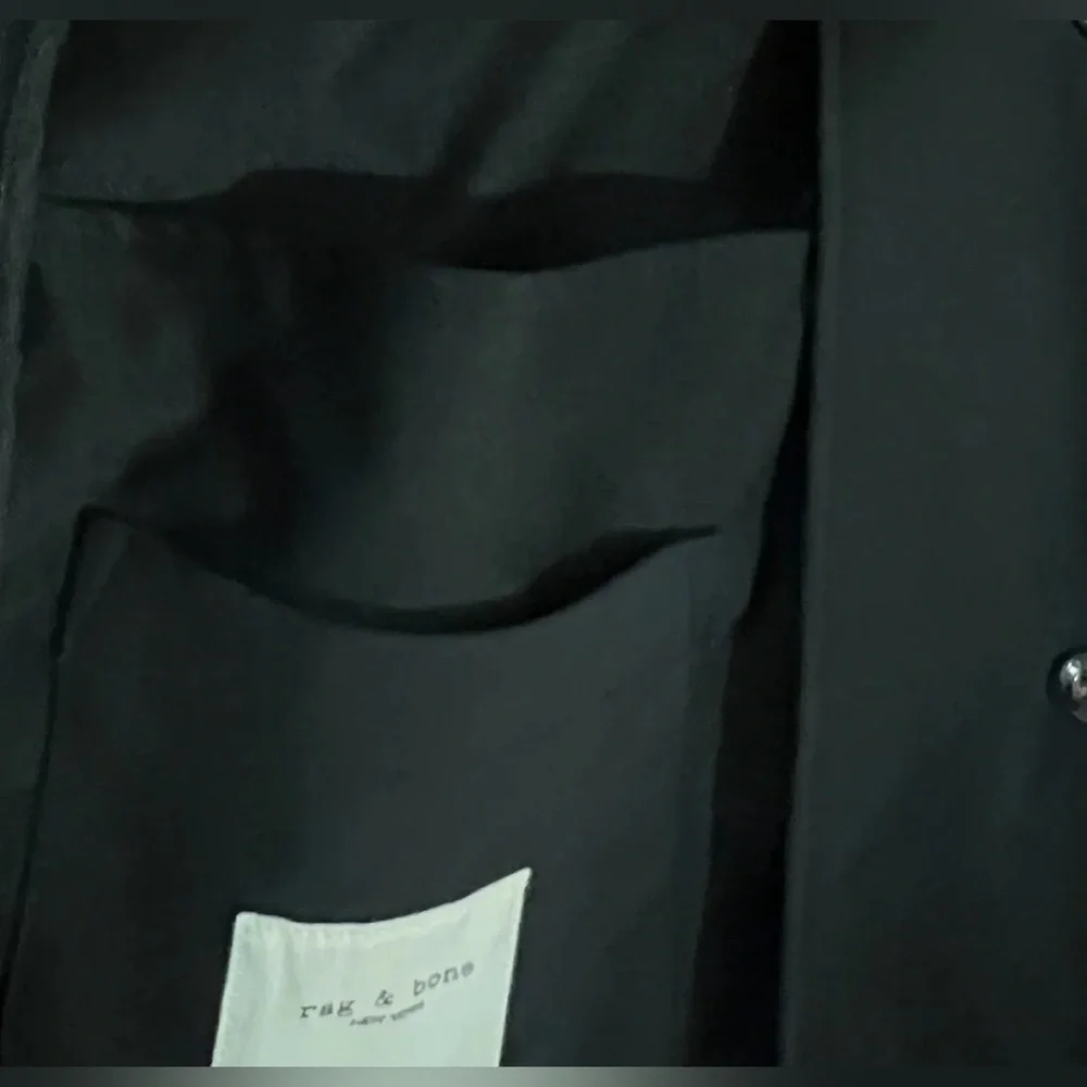RAG  & BONE. Performance Fabric Tech Focus Black Snap Jacket Men M 42” Chest. - Picture 5 of 8